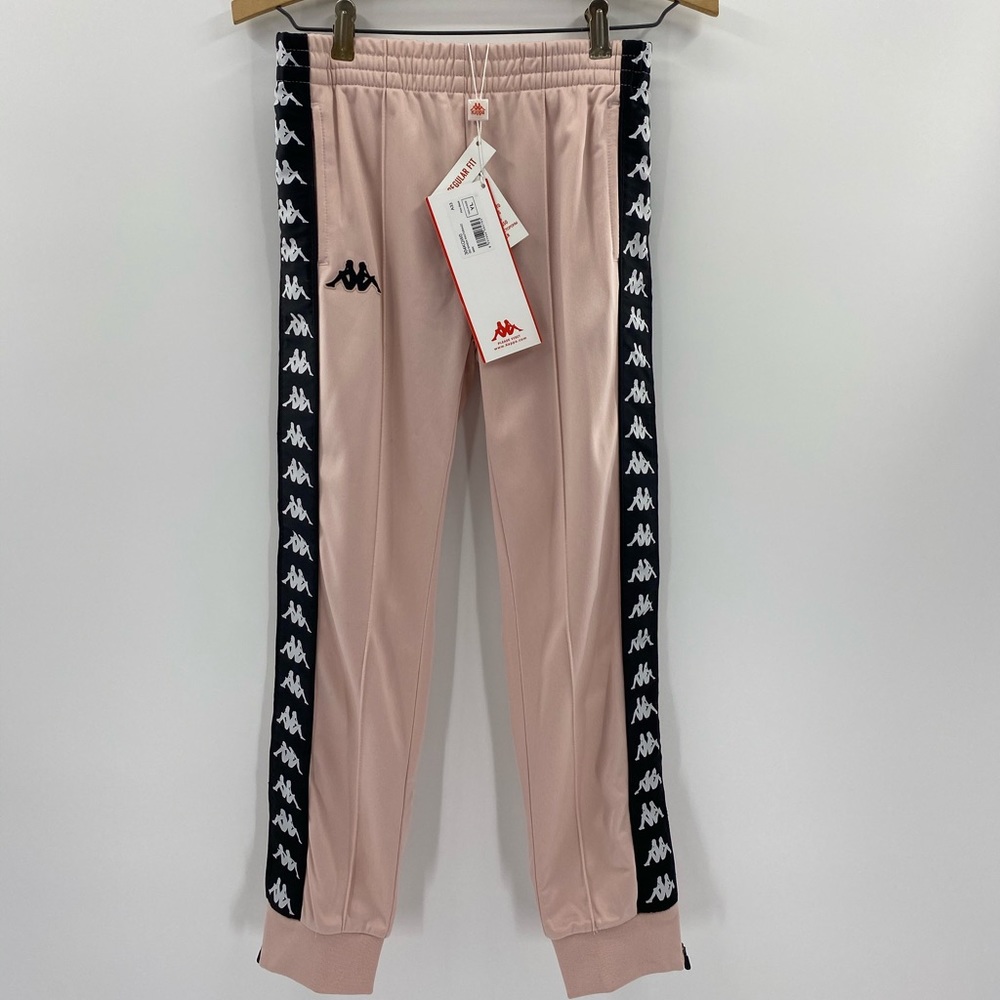 KAPPA 222 Banda Rastoriazz ‘Pink/Black/White’ Joggers Girls Size Large